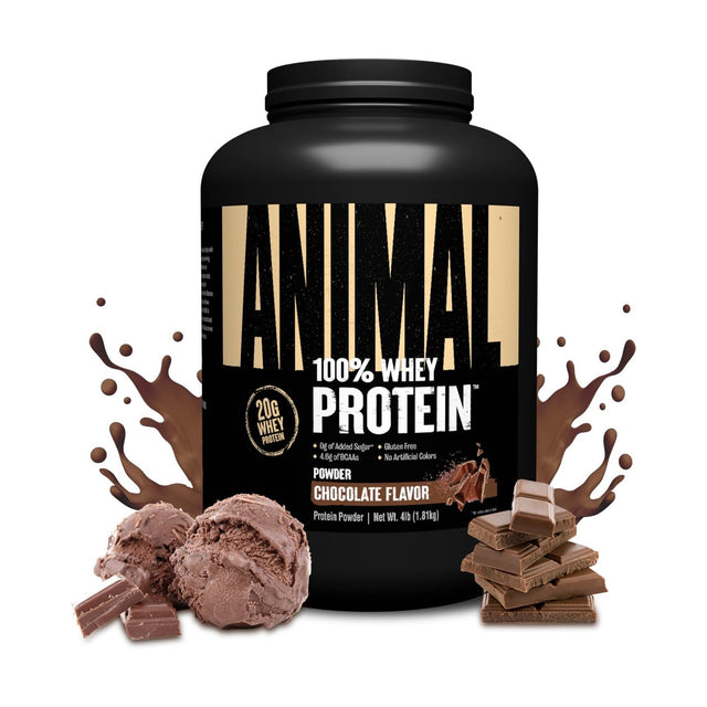 ANIMAL 100% WHEY PROTEIN | CHOCOLATE FLAVOUR | GYM SUPPLEMENTS U.S