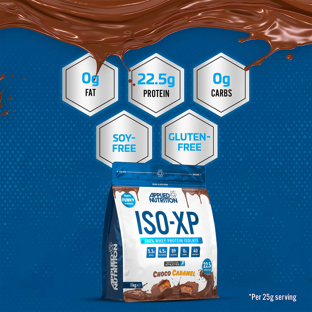 ISO XP WHEY PROTEIN 1KG - CHOCO-CARAMEL FLAVOR | GYM SUPPLEMENTS U.S