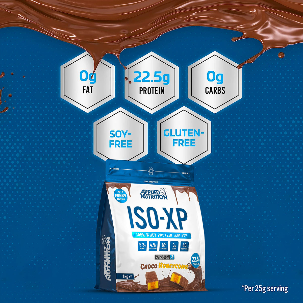 ISO XP WHEY PROTEIN 1KG - CHOCO HONEYCOMB FLAVOR | GYM SUPPLEMENTS U.S