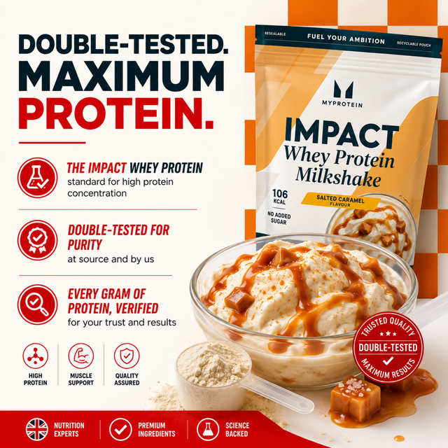 Myprotein Impact Whey Protein Milkshake.