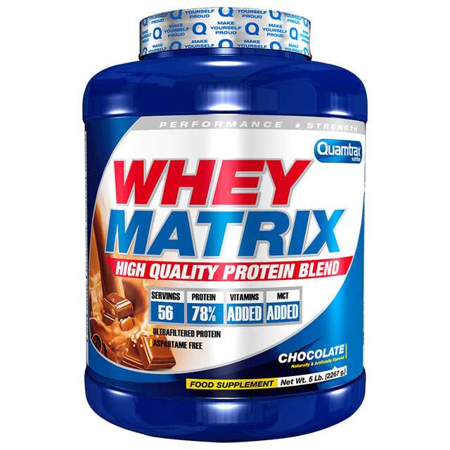 QUAMTRAX WHEY PROTEIN - CHOCOLATE FLAVOUR | GYM SUPPLEMENTS U.S