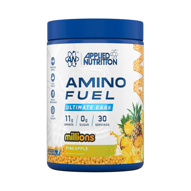 Applied Nutrition Amino Fuel Ultimate EAAs Millions Pineapple flavor 30 servings container