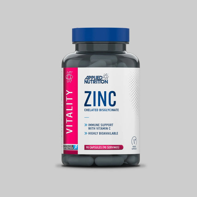 Applied Nutrition Zinc Chelated Bisglycinate 90 Capsules Bottle - Immune Support