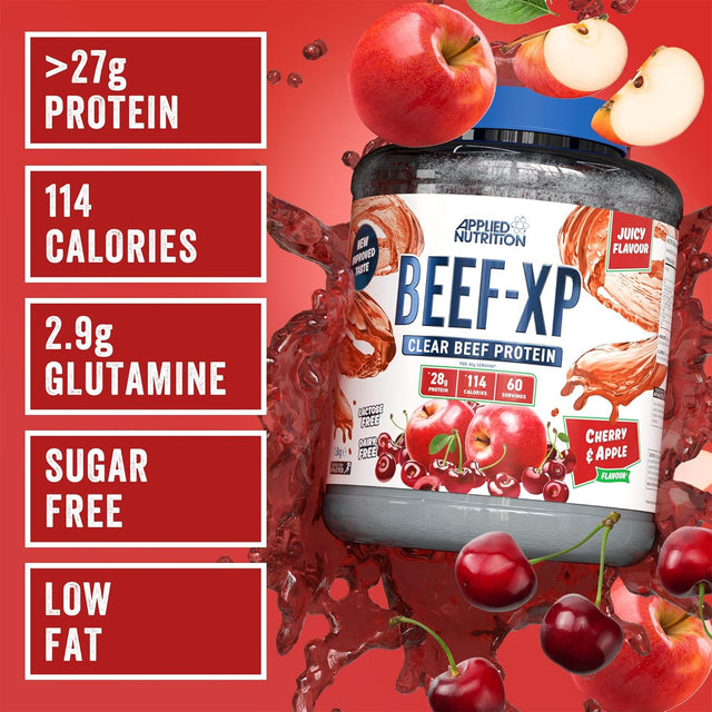 applied nutrition beef xp cherry and apple flavour