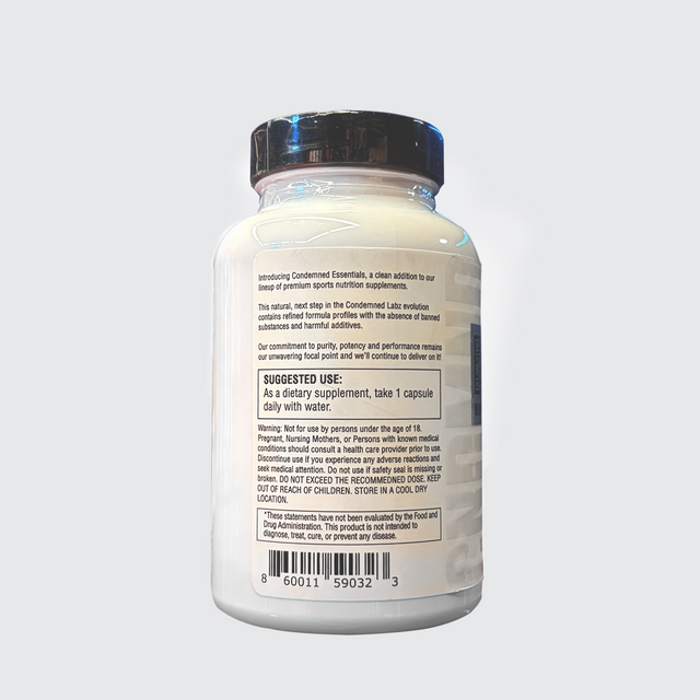 Condemned Labz Fish Oil Supplement Facts: 1250mg Fish Oil per serving with 450mg EPA and 300mg DHA. No fishy burps formula. Authentic stock at our Farmgate, Dhaka store.