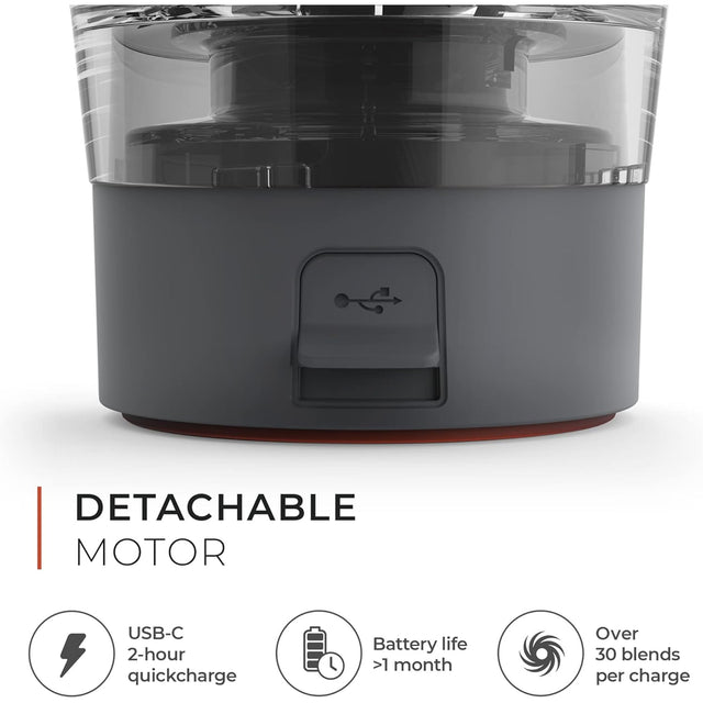 600ml PROMiXX PRO Cool Grey protein shaker with NUTRiPOD storage