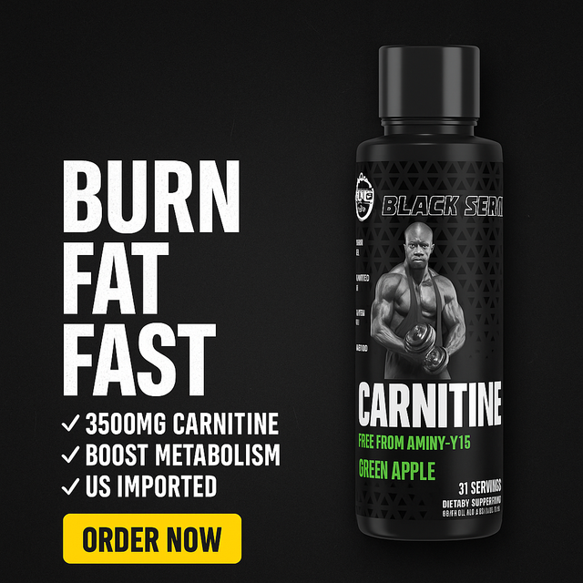 DJSS Black Series Carnitine Liquid 3500mg Green Apple - Burn Fat Fast Ad Creative with Order Now Button