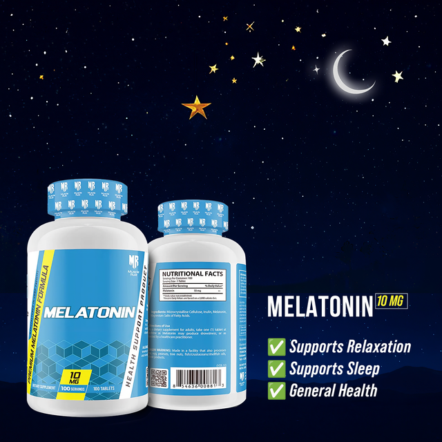 Muscle Rulz Melatonin 10mg sleeping aid supplement – best price in Bangladesh at Gym Supplements U.S.