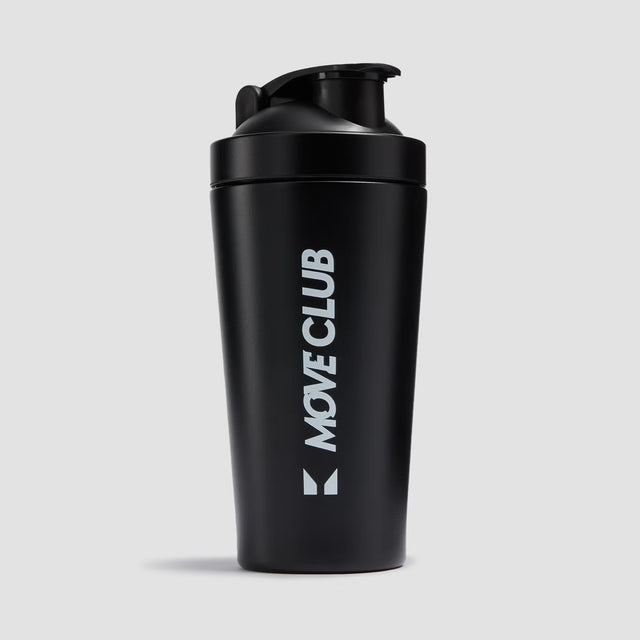 Myprotein Move Club Metal Shaker – Premium stainless steel protein shaker, durable, leakproof, and stylish for gym, work, or travel use