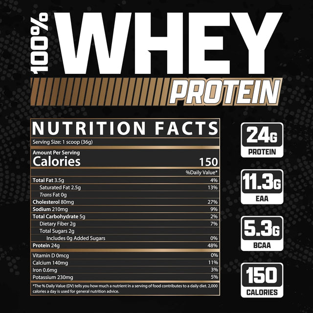 NUTREX PREMIUM 100% WHEY PROTEIN NUTRITION FACT