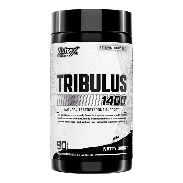Nutrex Research Tribulus 1400 Natural Testosterone Support 90 Capsules for muscle growth and libido - Original supplement available at Gym Supplements U.S. Bangladesh.