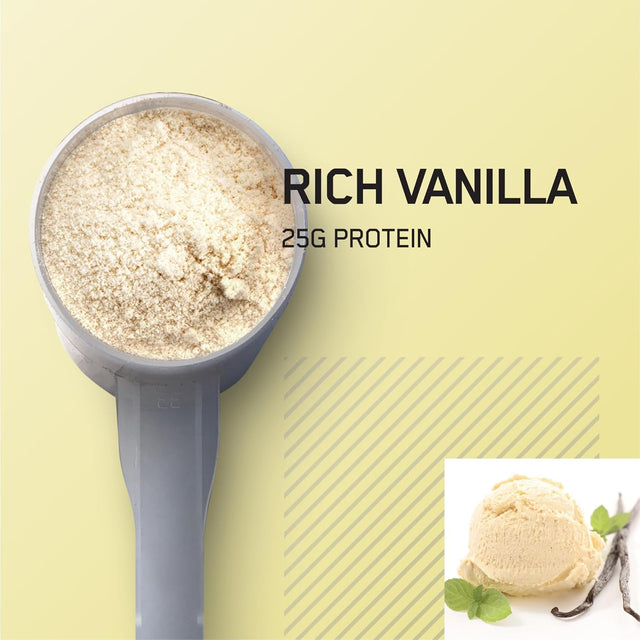 Optimum Nutrition Gold Standard 100% Isolate Whey Protein Rich Vanilla – 25g Protein per Scoop