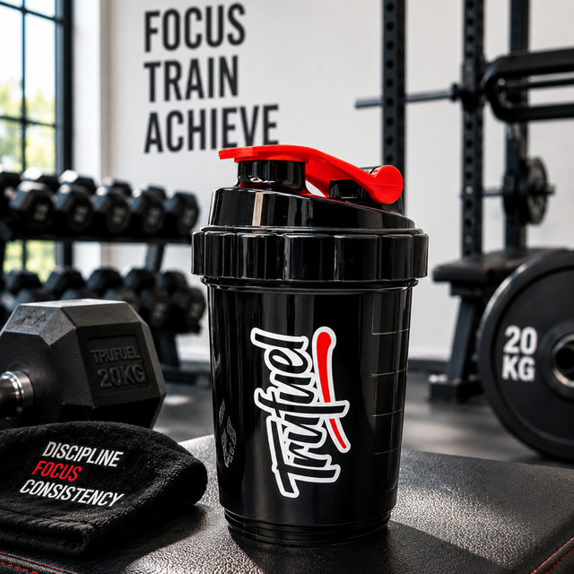 trufuel-500ml-shaker-black-red-lid-gym-fitness