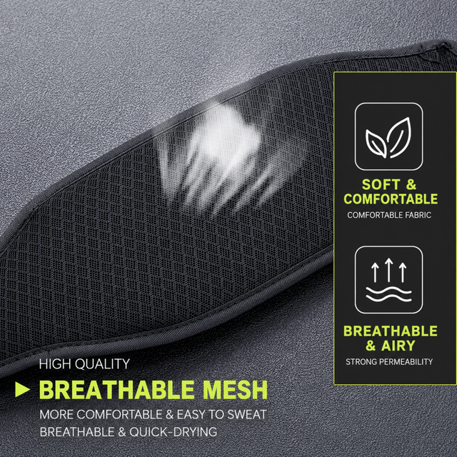 Breathable Mesh Back Panel on Waterproof Running Waist Bag for Comfortable All-Day Wear