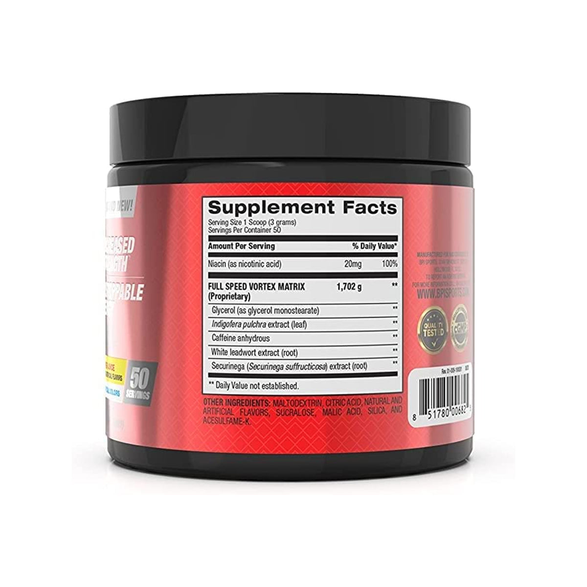 1.M.R VORTEX | NUTRITION FACTS