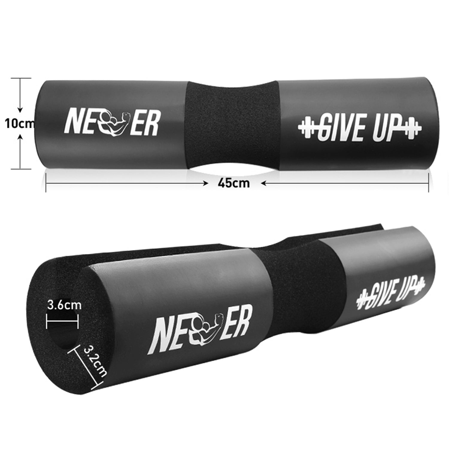 BARBELL PAD | BLACK COLOR | GYM SUPPLEMENTS U.S