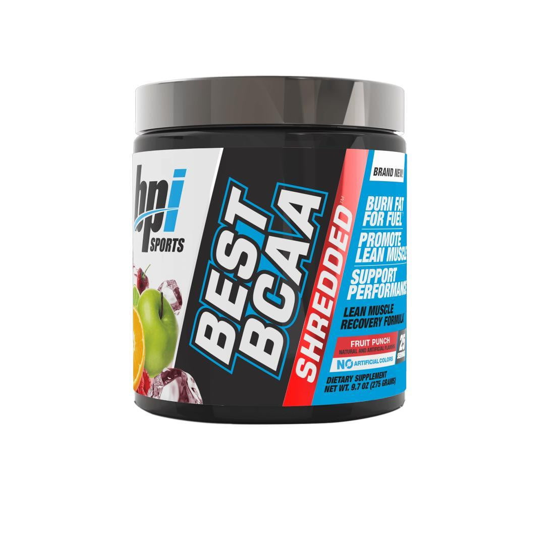 BPI BEST BCAA SHREDDED - FRUIT PUNCH FLAVOR | 25 SERVINGS | GYMSUPPLEMENTSUS.COM