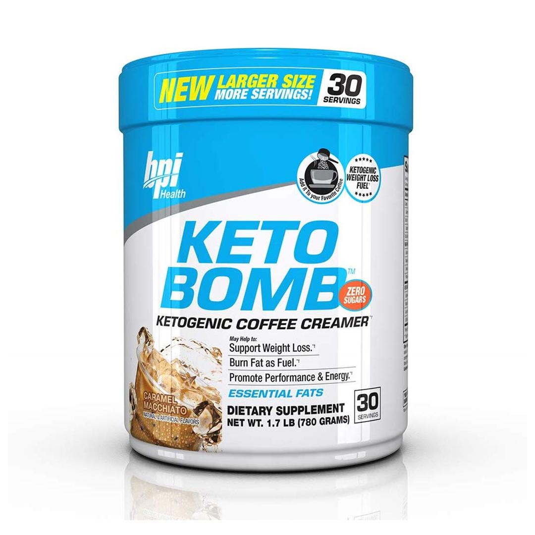 BPI KETO BOMB | 30 SERVINGS | CARAMEL MACCHIATO FLAVOR | GYMSUPPLEMENTSUS.COM