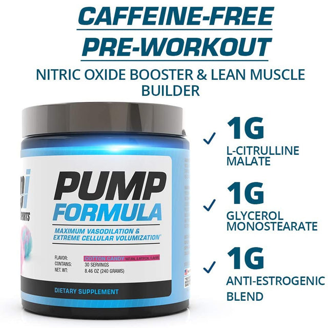 BPI PUMP FORMULA | COTTON CANDY FLAVOR | GYM SUPPLEMENTS U.S