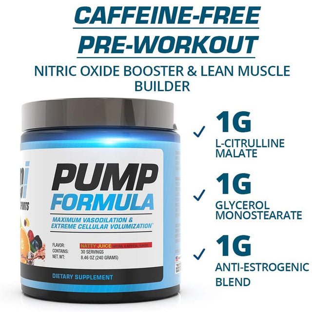 BPI PUMP FORMULA | NATTY JUICE FLAVOR | GYM SUPPLEMENTS U.S