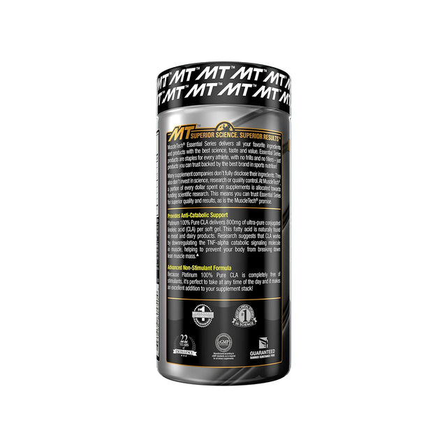 MUSCLETECH PLATINUM 100% PURE CLA | GYM SUPPLEMENTS U.S