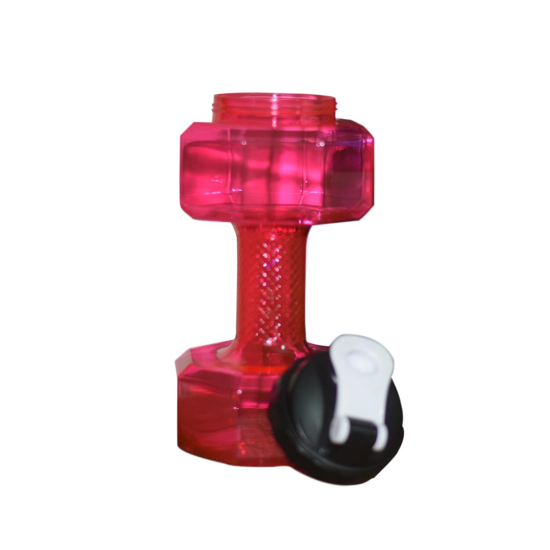 DUMBBELL SHAPE SHAKER BOTTLE | RED COLOR | 2.2 LITRE | GYM SUPPLEMENTS U.S