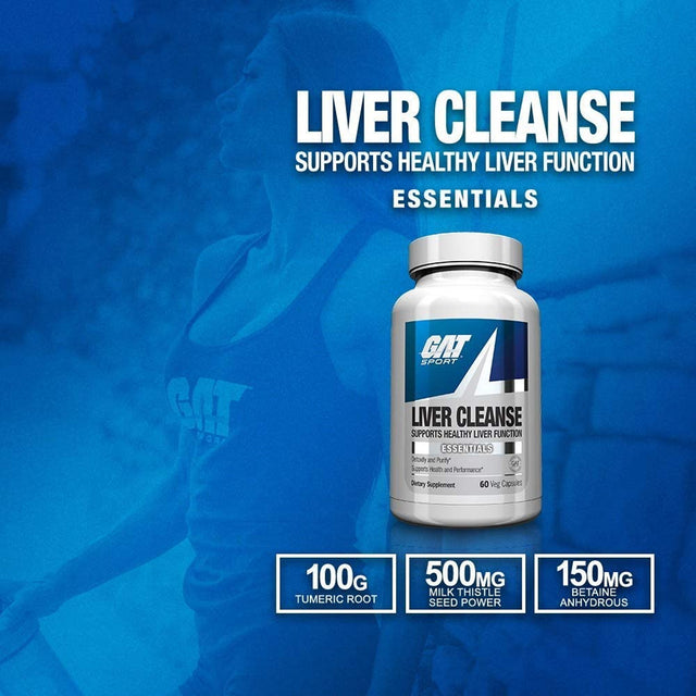 GAT LIVER CLEANSE | UNFLAVORED 60 VEG CAPSULES | GYM SUPPLEMENTS U.S