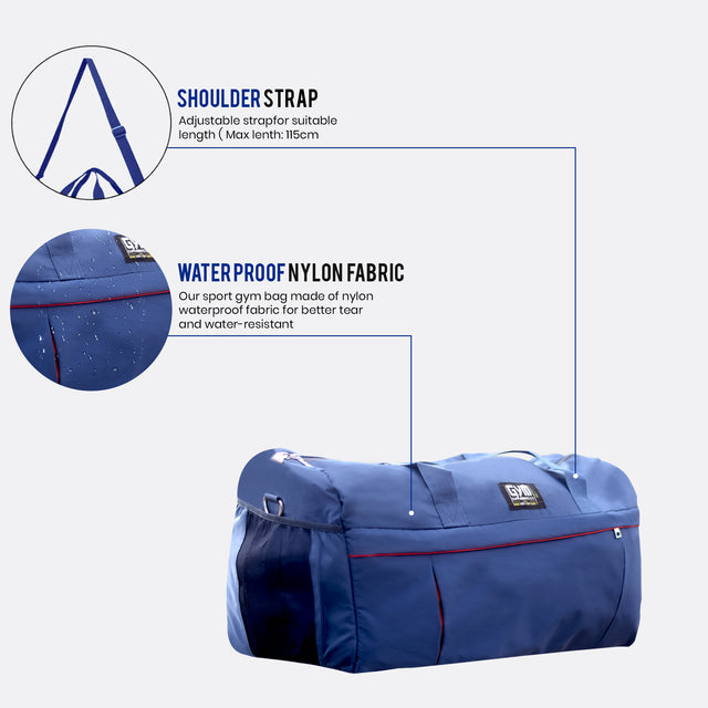 GYM BAG - BLUE COLOR | GYM SUPPLEMENTSUS.COM