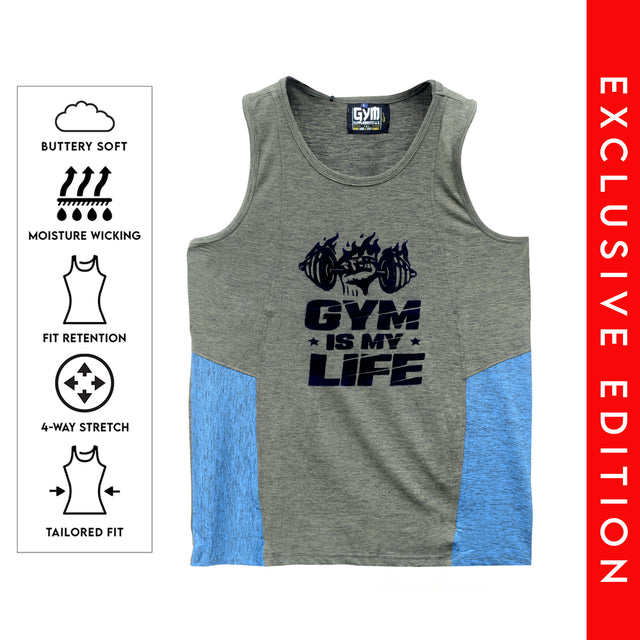 GYM IS MY LIFE | TANKTOP | GYM SUPPLEMENTS U.S