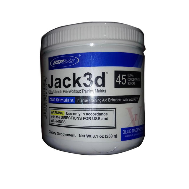 JACK 3D PRE WORKOUT - BLUE RASPBERRY FLAVOR | GYM SUPPLEMENTS U.S