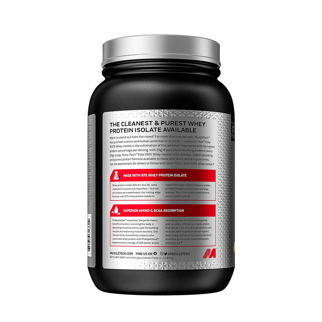 NITRO-TECH ELITE 100% WHEY ISOLATE | VANILLA ICE CREAM | GYM SUPPLEMENTS U.S