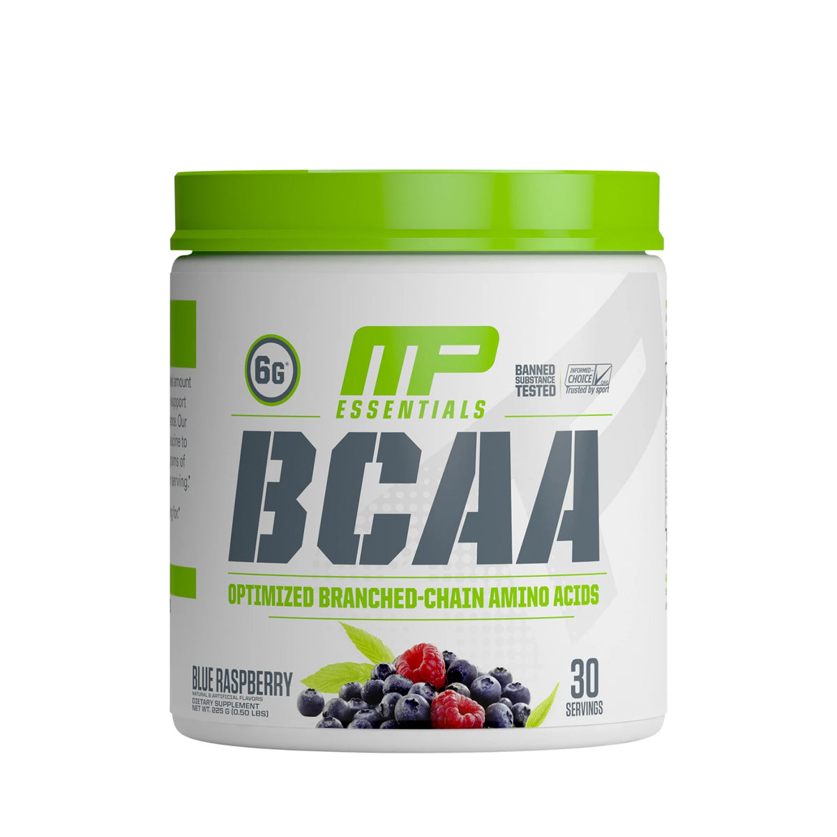 Musclepharm essentials bcaa | blue raspberry flavor | 30 servings | gymsupplementsus.com