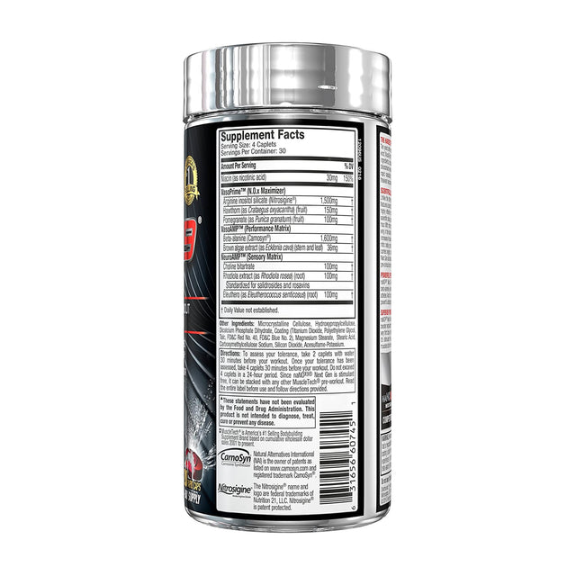 NANOX9 NEXT GEN | 120 RAPID CAPLETS | NUTRITION FACTS | GYM SUPPLEMENTS U.S