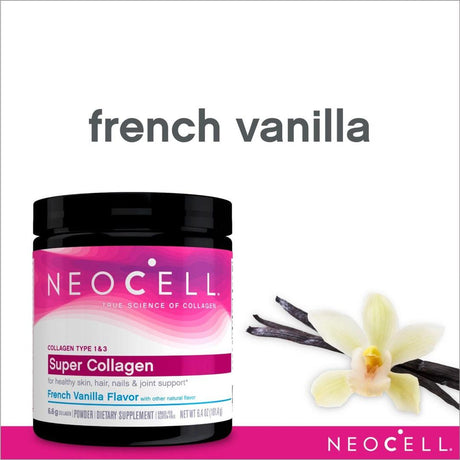 NEOCELL SUPER COLLAGEN | FRENCH VANILLA FLAVOR | GYM SUPPLEMENTS U.S