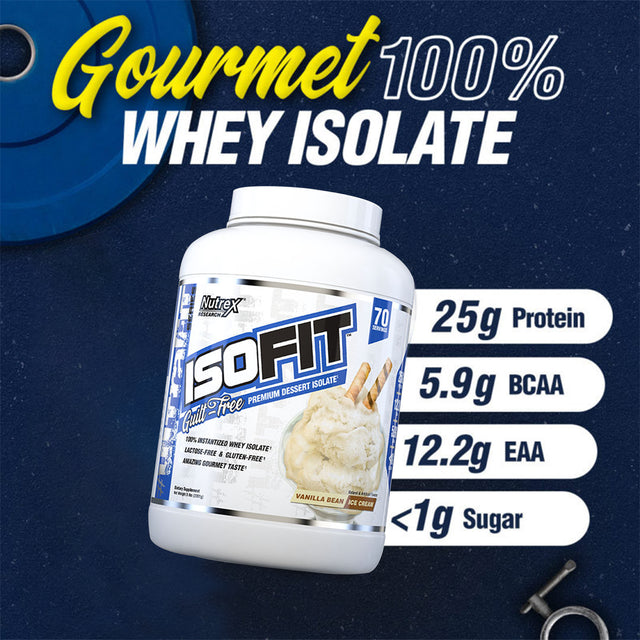NUTREX ISOFIT | VANILLA-BEAN-ICE-CREAM | GYMSUPPLEMENTSUS.COM