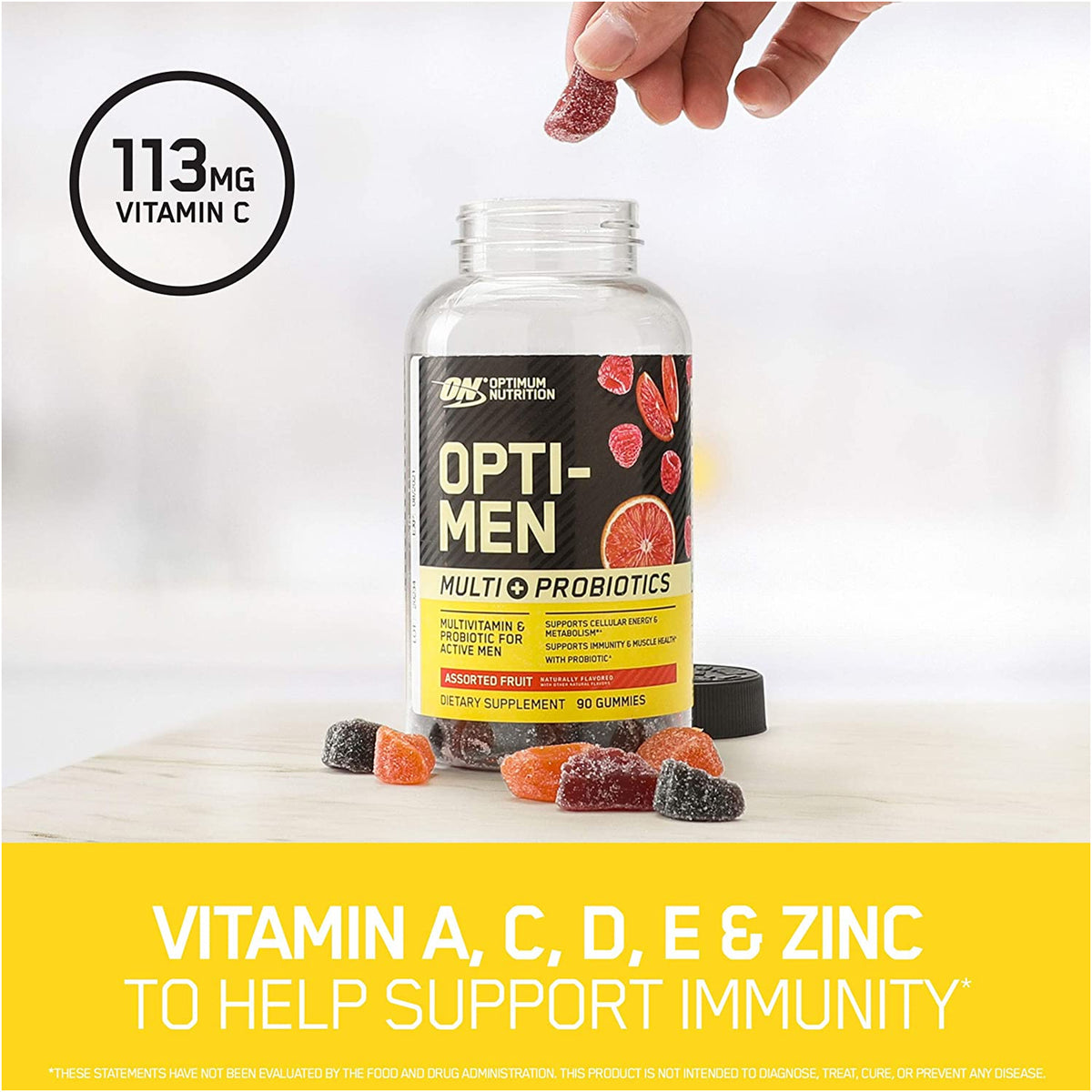Opti-Men Gummies | 30 Servings | Blood Orange & Berries flavor | gym supplements u.s