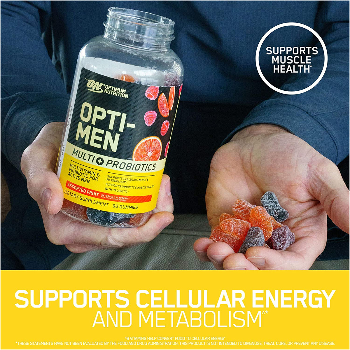 Opti-Men Gummies | 30 Servings | Blood Orange & Berries flavor | gym supplements u.s
