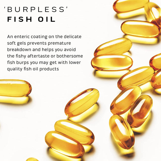 PLATINUM 100% OMEGA FISH OIL | 100 SOFTGELS | GYM SUPPLEMENTS U.S