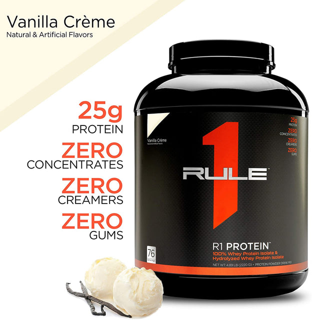 RULE 1 ISOLATE PROTEIN | VANILLA CREME FLAVOR | GYM SUPPLEMENTS U.S