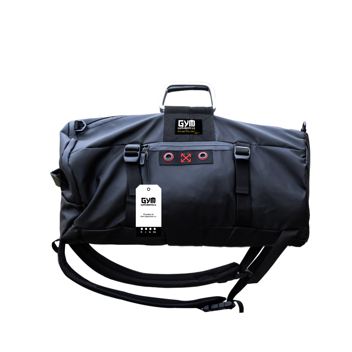 SPORTS DUFFEL BAG | BLACK COLOR | GYM SUPPLEMENTS U.S