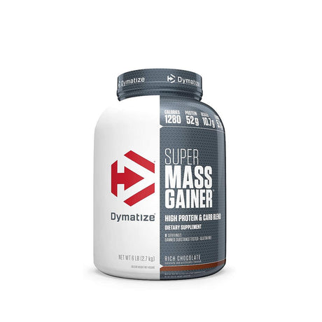 Dymatize super mass gainer - 6 lbs | Rich chocolate flavor | gym supplements u.s