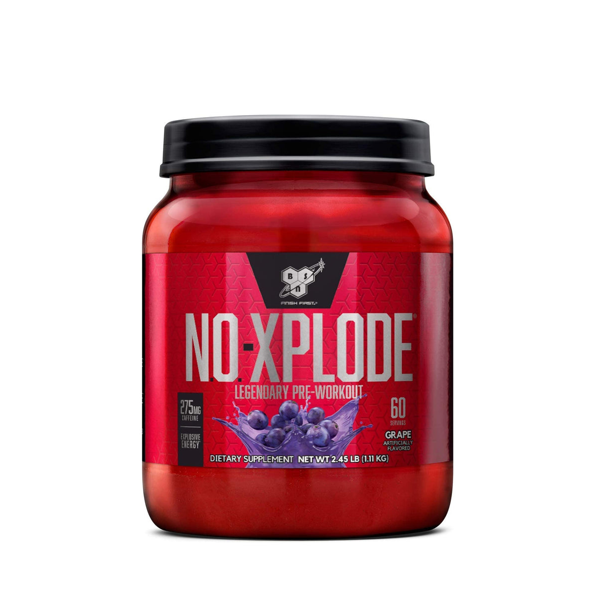 BSN | N.O.-XPLODE | 60 SERVINGS | GRAPE FLAVOR | GYM SUPPLEMENTS U.S