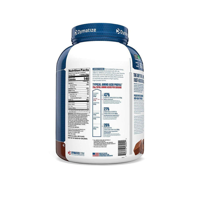 DYMATIZE ELITE 100% WHEY PROTEIN | CHOCOLATE FUDGE FLAVOR | NUTRITION FACTS | GYMSUPPLEMENTSUS.COM | GYM SUPPLEMENTS U.S