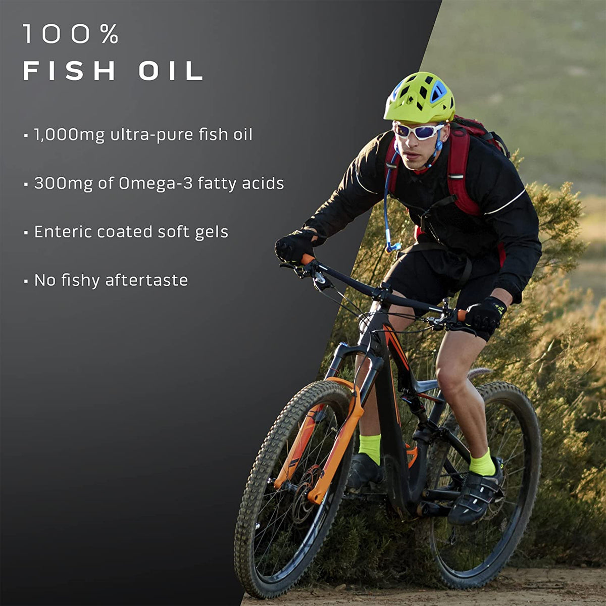 PLATINUM 100% OMEGA FISH OIL | 100 SOFTGELS | GYM SUPPLEMENTS U.S