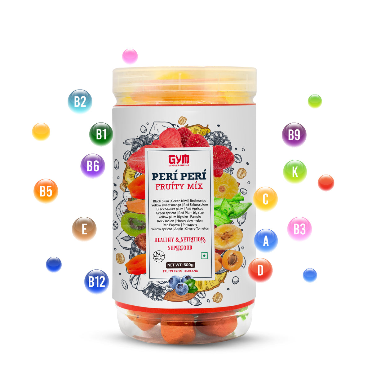 MIXED DRY FRUITS | 500 GM | GYM SUPPLEMENTS U.S