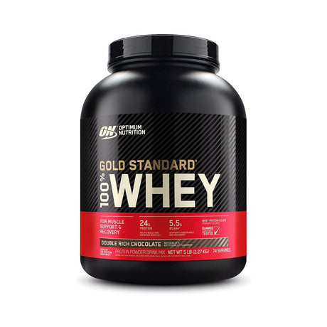 Optimum nutrition | 5 lbs double rich chocolate flavor | gym supplements u.s