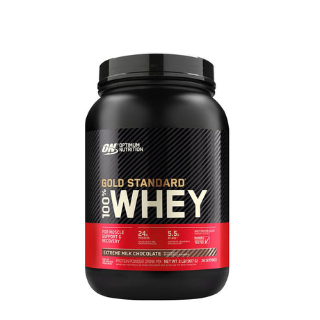 2LBS GOLD STANDARD 100% WHEY PROTEIN | EXTREME MILK CHOCOLATE FLAVOR | GYMSUPPLEMENTSUS.COM