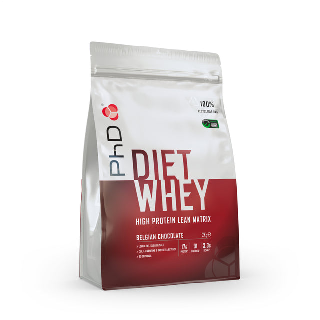 PHD DIET WHEY | BELGIAN CHOCOLATE | GYM SUPPLEMENTS U.S