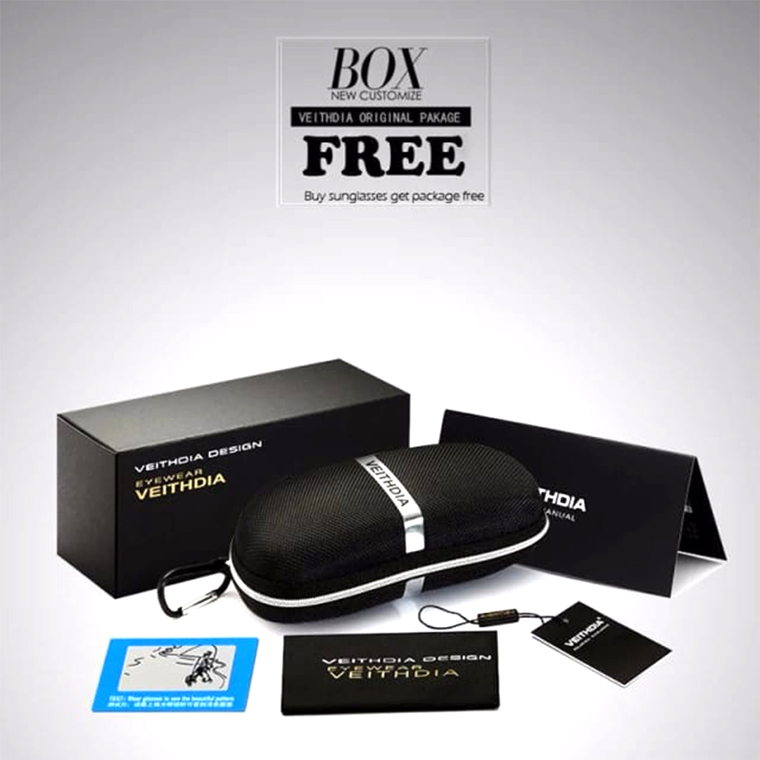 VEITHDIA  ALUMINIUM MEN SUNGLASS POLARIZED