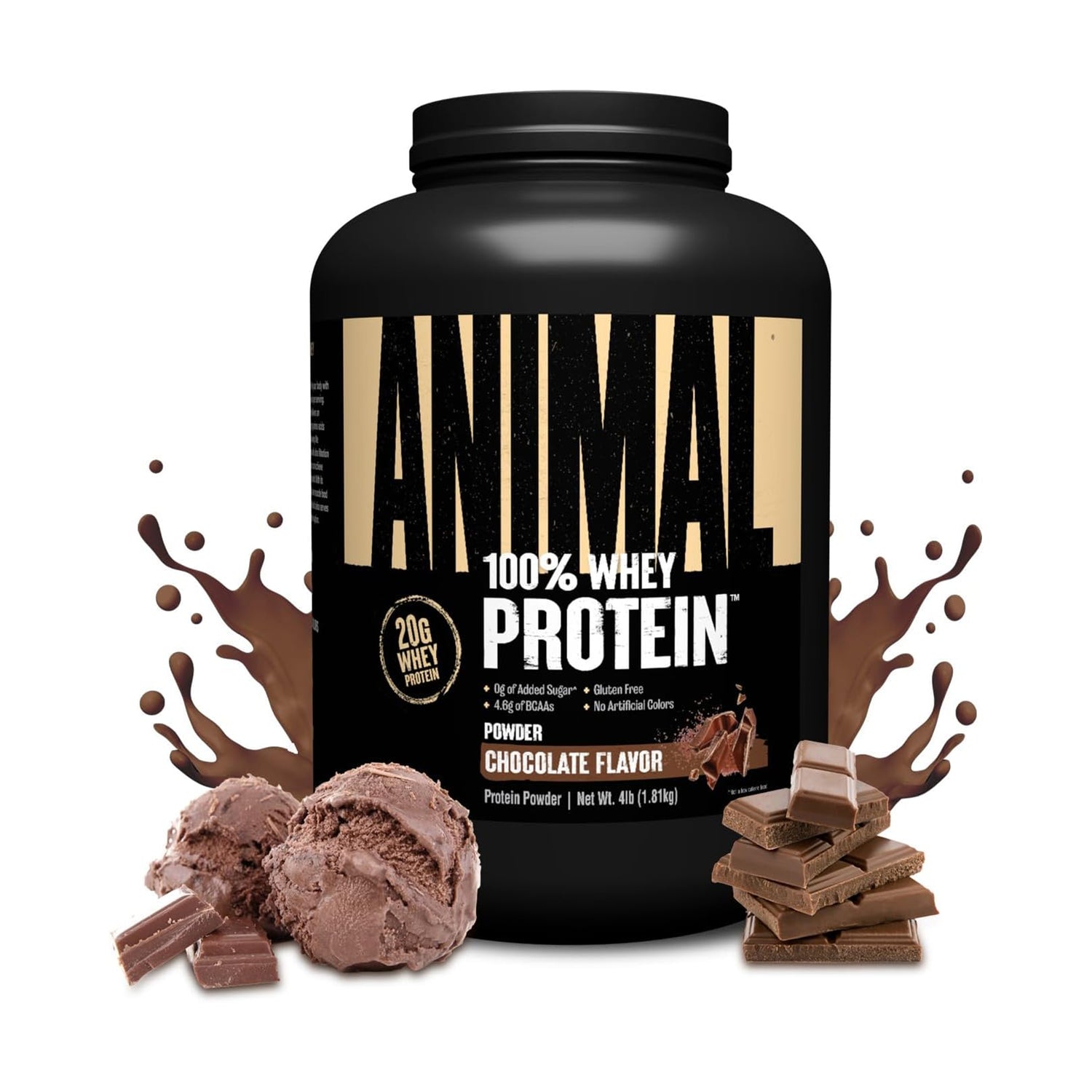 ANIMAL 100% WHEY PROTEIN | CHOCOLATE FLAVOUR | GYM SUPPLEMENTS U.S 